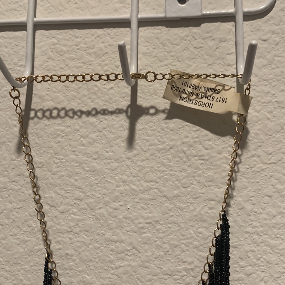 Nordstrom Black beaded necklace - Picture 3 of 7